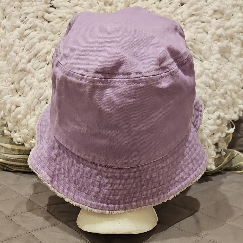 David and Young Purple 100% Cotton Bucket Hat - Picture 6 of 14